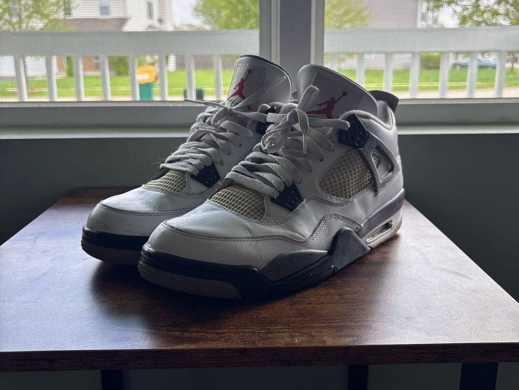 Jordan 4 Retro White Cement Size 12
